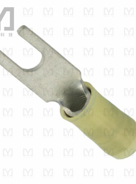 325197【CONN SPADE TERM 10-12AWG #8 YEL】