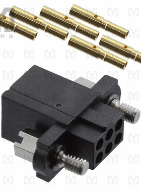 M80-4650605【CONN RCPT 6POS CRIMP 22AWG GOLD】