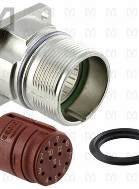 1607283【CONN RCPT HSG FMALE 12POS PNL MT】