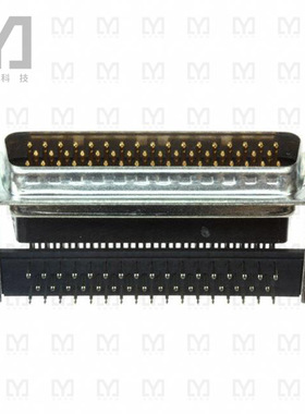 747497-4【CONN D-SUB PLUG 50POS R/A SOLDER】