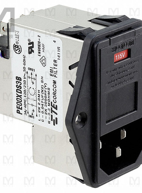 3-6609930-8【PWR ENT MOD RCPT IEC320-C14 PNL】