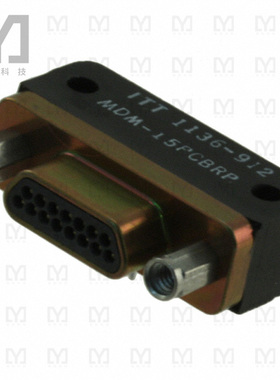 MDM-15PCBRP【CONN MICRO-D PLUG 15POS R/A SLDR】