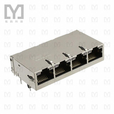 0826-1X4T-43-F【CONN MAGJACK 4PORT 1000 BASE-T】