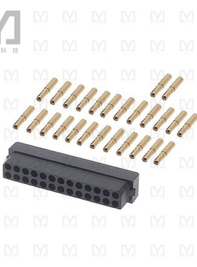 M80-6132645【CONN RCPT 26POS CRIMP 22AWG GOLD】