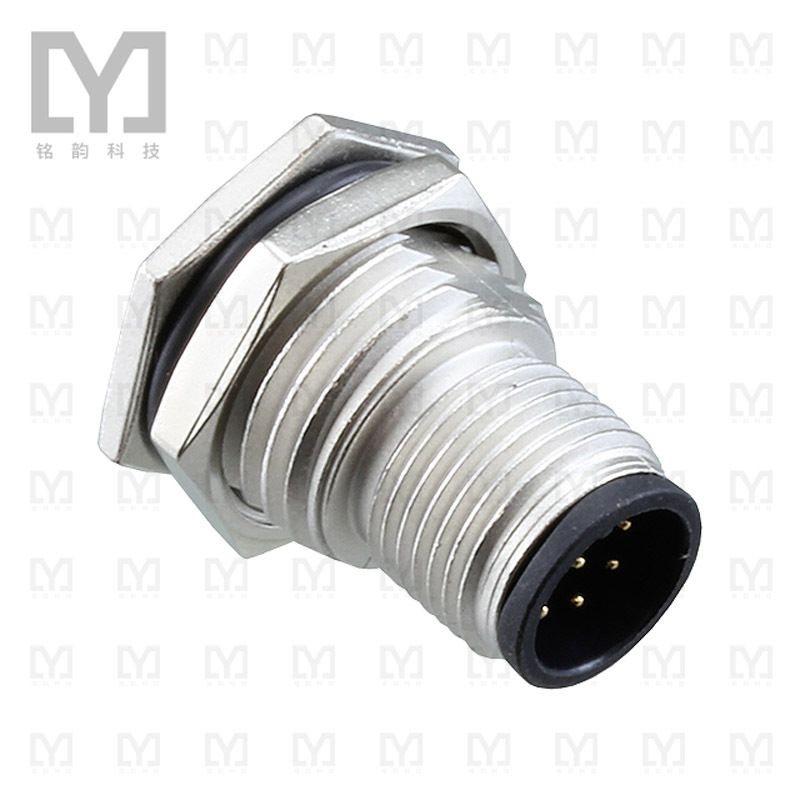 M12A-08PMMS-SF8002【M12 PANEL SOLDER CONN】