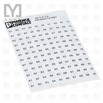 0804374:0061【MARKER CARD PRINTED HORIZONTALLY】
