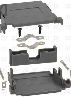 983-050-010R031【CONN BACKSHELL 50POS 180DEG GRAY】