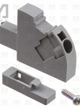 3056912【TERM BLK PUSH IN CLMP 1POS GRAY】