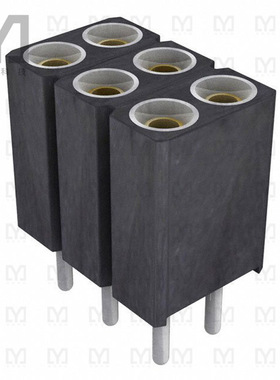 803-87-006-10-001101【CONN SOCKET 6POS 0.1 GOLD PCB】