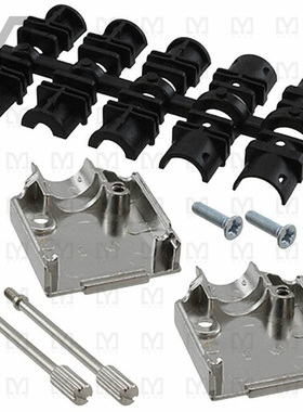 L17DTZK09KFMT【CONN BACKSHELL 9POS 180DEG SILV】