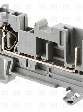 3042719【TERM BLK PLUG 2POS 6.2MM GRAY】