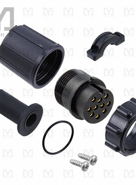 13382-10SG-331【CONN PLUG FMALE 10POS SOLDER CUP】