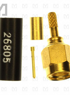 1051654-1【CONN SMA PLUG STR 50 OHM SOLDER】