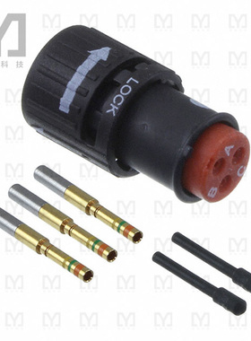 SJS830211【CONN PLUG FMALE 3POS GOLD CRIMP】