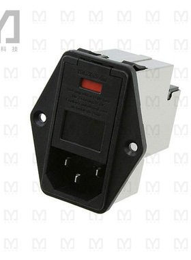 6-6609930-8【PWR ENT MOD RCPT IEC320-C14 PNL】