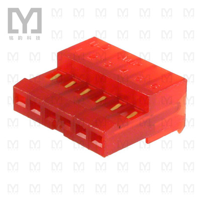 3-641237-6【CONN RCPT 6POS IDC 22AWG GOLD】