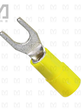 3240042【CONN SPADE TERM 10-12AWG M4 YEL】