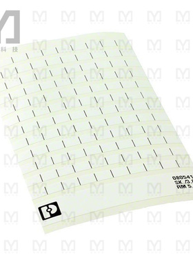 0805412【UNPRINTED ADHESIVE MARKER CARD】