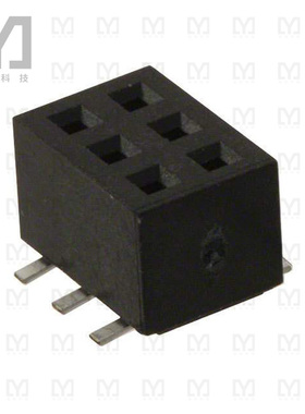 M22-6340342【CONN RCPT 6POS 0.079 GOLD SMD】
