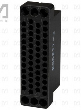 200277-2【CONN 50POS BLACK PNL MNT】