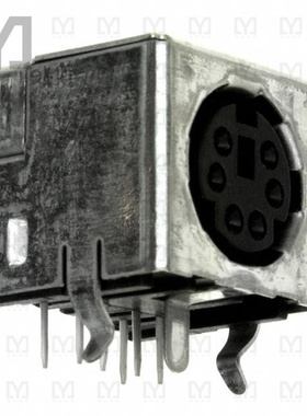 5749231-1【CONN RCPT FMALE MINI DIN 6P SLDR】