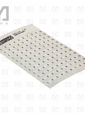 0804183:0001【MARKER CARD PRINTED 1-10】