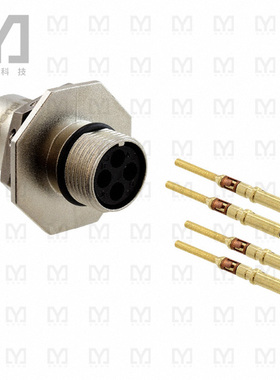 RT07104PNH-K【CONN RCPT MALE 4POS GOLD CRIMP】