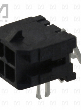 0430450407【CONN HEADER SMD R/A 4POS 3MM】