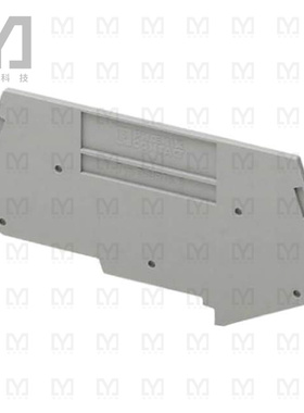 3026340【CONN TERM BLK END PLATE RAIL GRY】