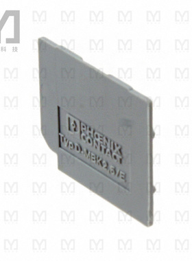 1414035【CONN TERM BLK END PLATE RAIL GRY】