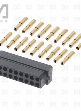 M80-8891805【CONN RCPT 18POS CRIMP 22AWG GOLD】