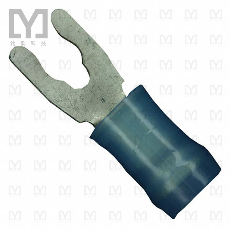 52934【CONN SPADE TERM 14-16AWG #5 BLU】