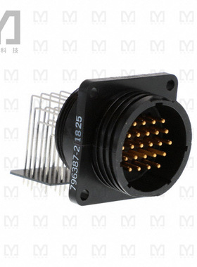 796387-2【CONN RCPT MALE 24POS GOLD SOLDER】