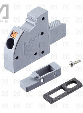 3056938【TERM BLK PUSH IN CLMP 1POS GRAY】