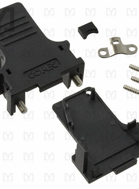 165X14559X【CONN BACKSHELL 9POS 45DEG BLACK】