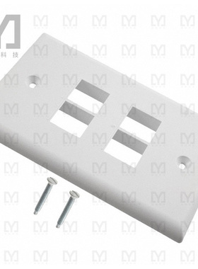 NK4FNWH【FACEPLATE SNGL GANG 4PORT WHITE】