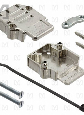 863093C09MLF【CONN BACKSHELL 9P 90DEG SHLD SLV】