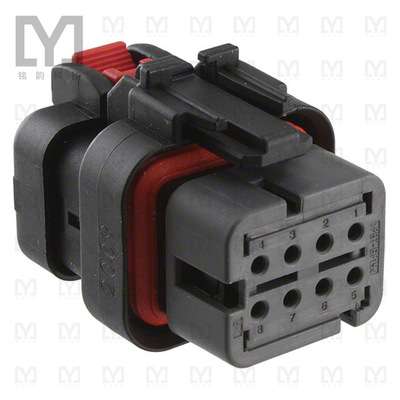 776532-2【CONN PLUG ASSY 8POS 18-20AWG GRY】