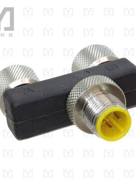 ASBS 2 M12-S2326【CONN Y-ADAPTER 4P-3P/3P M-F/F】