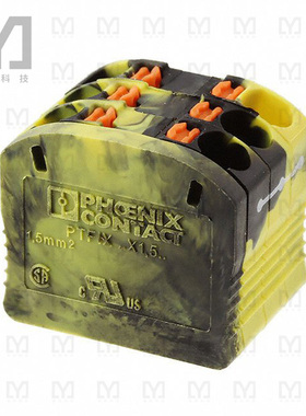 3002906【DISTRIBUTION BLOCK BLACK/YELLOW】