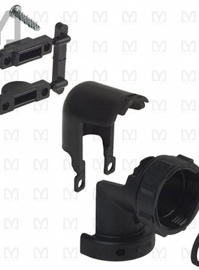 1546349-2【CONN BACKSHELL W/CLAMP SZ 17 BLK】