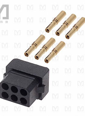 M80-8880605【CONN RCPT 6P CRIMP 24-28AWG GOLD】