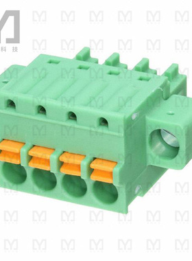 1851258【TERM BLOCK PLUG 4POS STR 3.81MM】