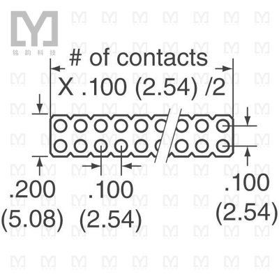 813-22-004-30-005101【CONN SPRING CONT 04 POS .256 SMD】