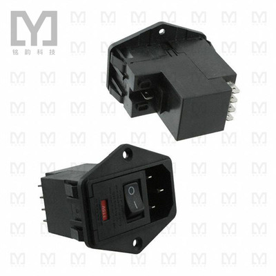 6609929-7【PWR ENT MOD RCPT IEC320-C14 PNL】