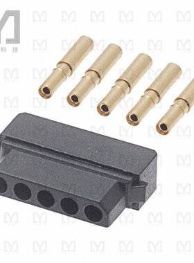 M80-8980505【CONN RCPT 5P CRIMP 24-28AWG GOLD】