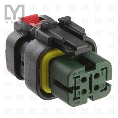 776487-4【CONN PLUG ASSY 4POS 14-18AWG GRN】