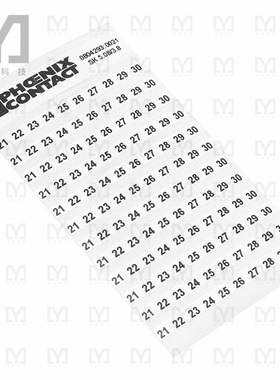 0804293:0021【ADHESIVE MARKER CARD 21-30】