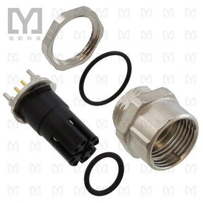 43-01847【CONN PLUG FMALE 8POS GOLD SOLDER】