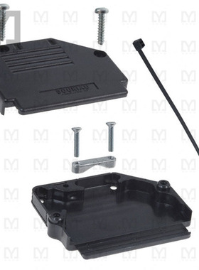 863093C37ALF【CONN BACKSHELL 37POS 90DEG BLACK】